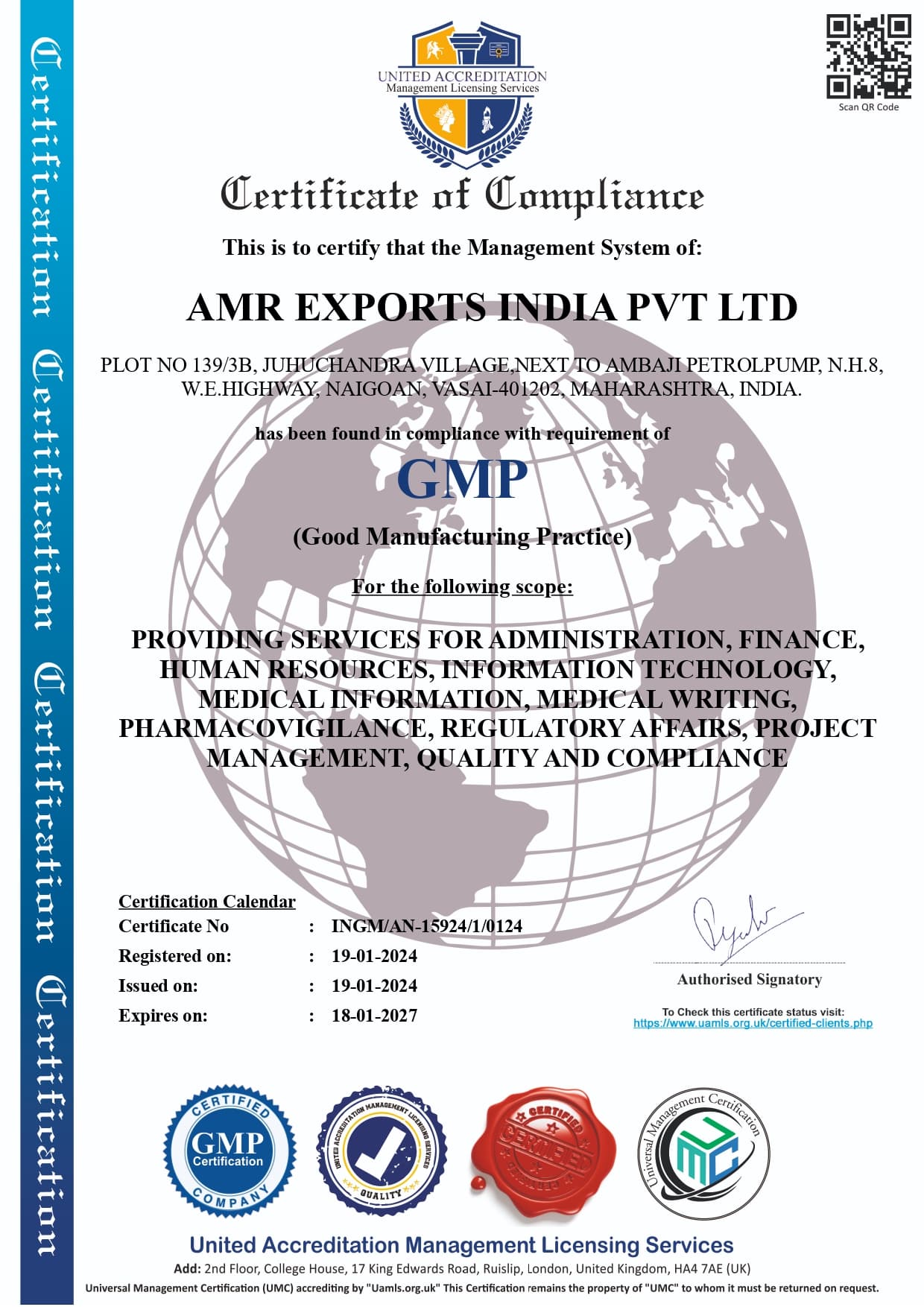 GMP Certification